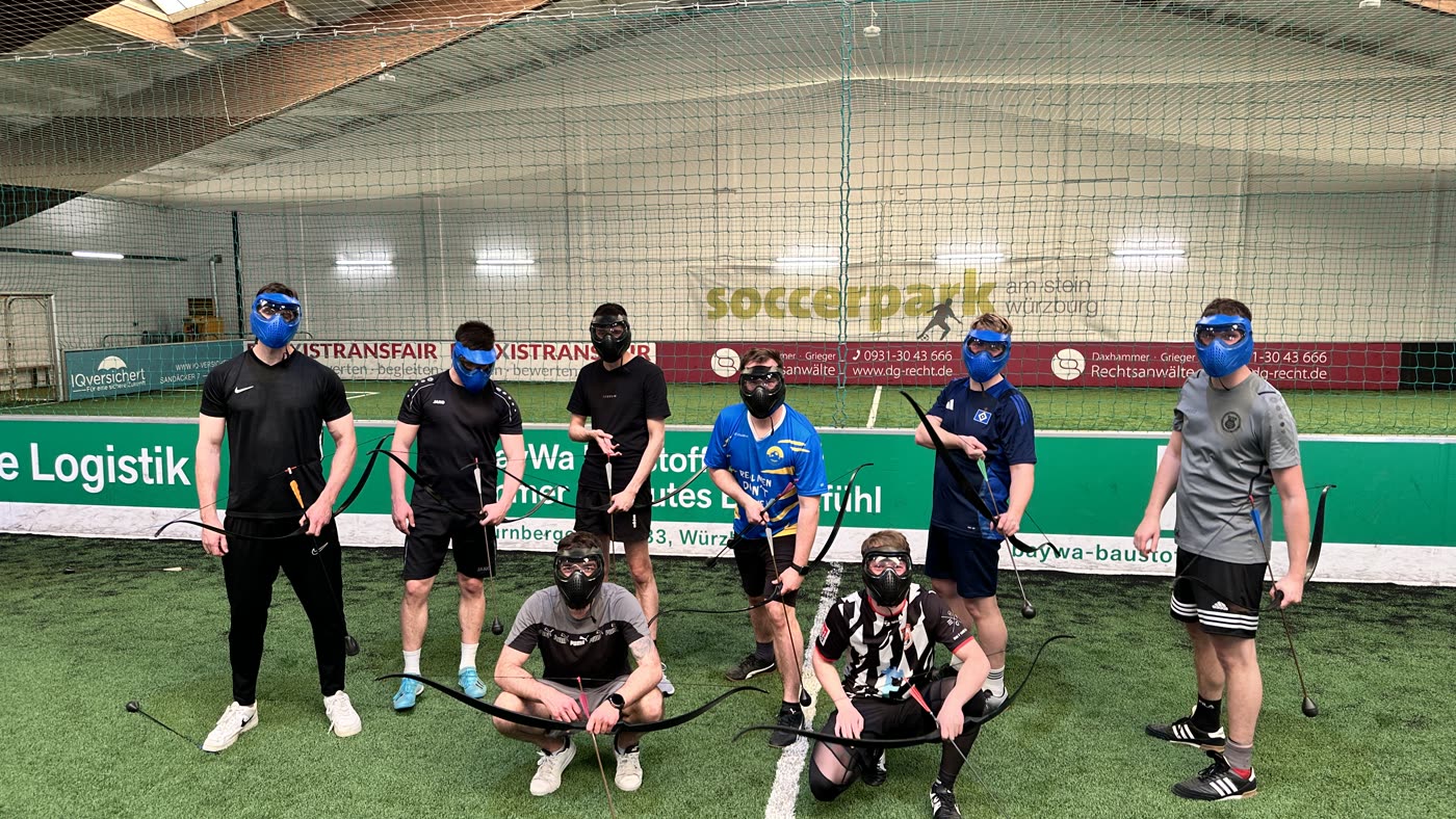 JGA Würzburg: 2in1-Action mit Bubble Soccer & Arrow Tag
